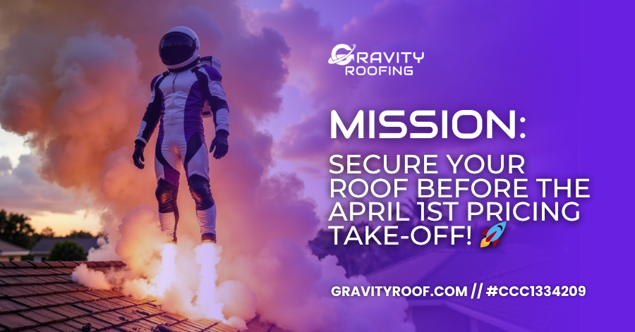 Secure Your Roof Before The April 1st Pricing Take-Off! 🚀