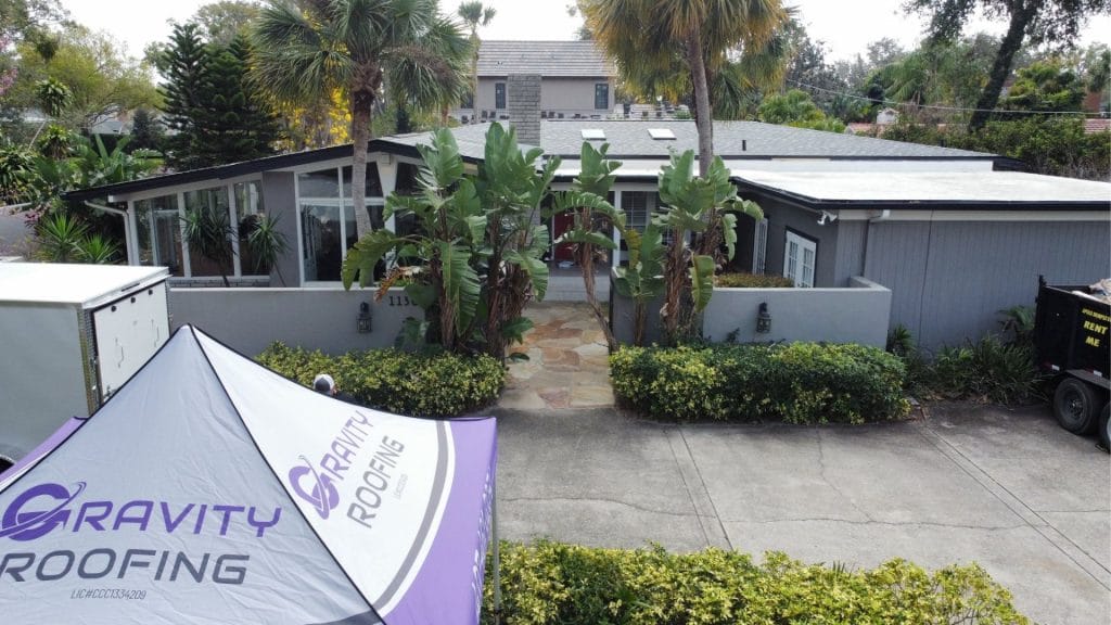 Residential home in Central Florida during a roof inspection by Gravity Roofing