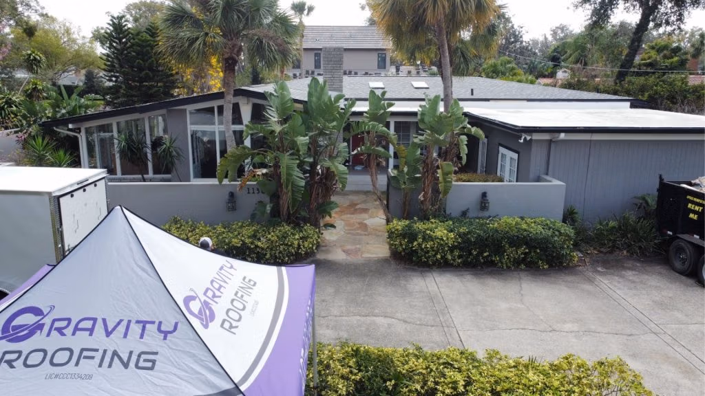 Residential home in Central Florida during a roof inspection by Gravity Roofing