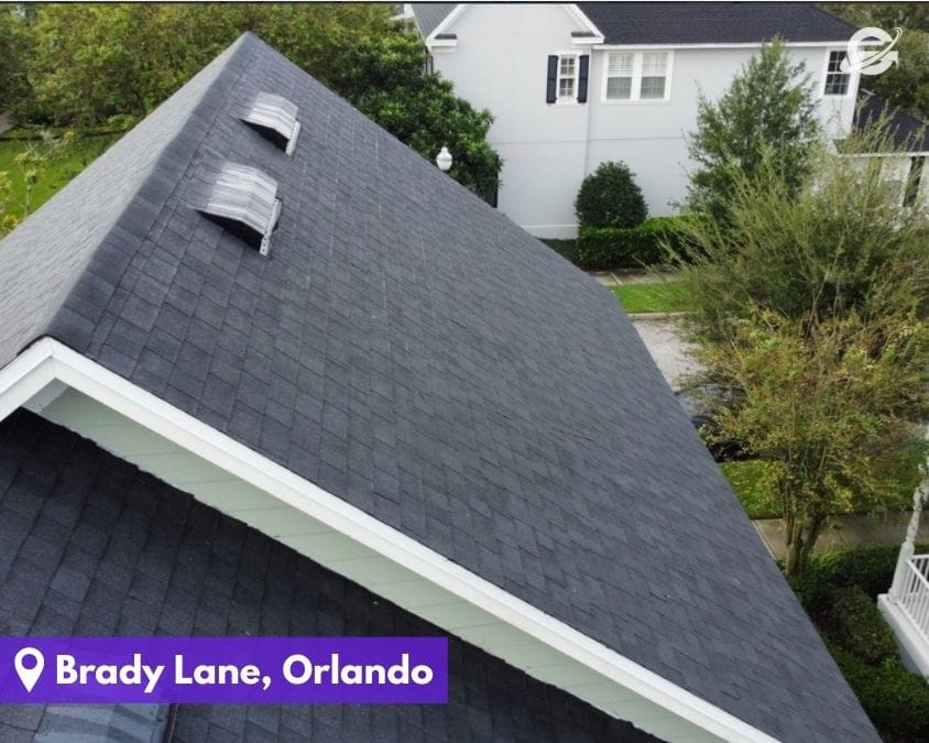 Roof installation by Orlando Roofing Company, Gravity Roofing on Brady Lane.