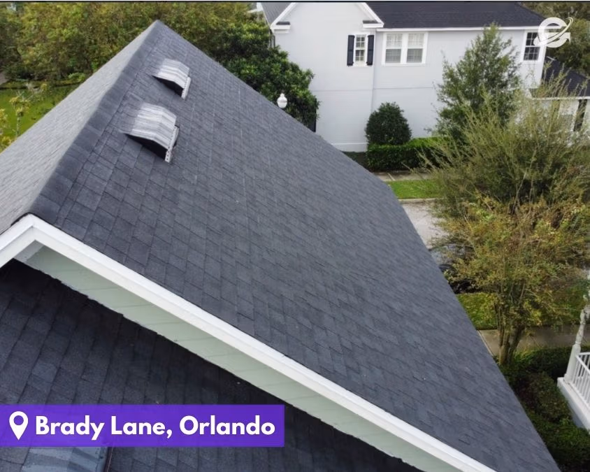 Roof installation by Orlando Roofing Company, Gravity Roofing on Brady Lane.