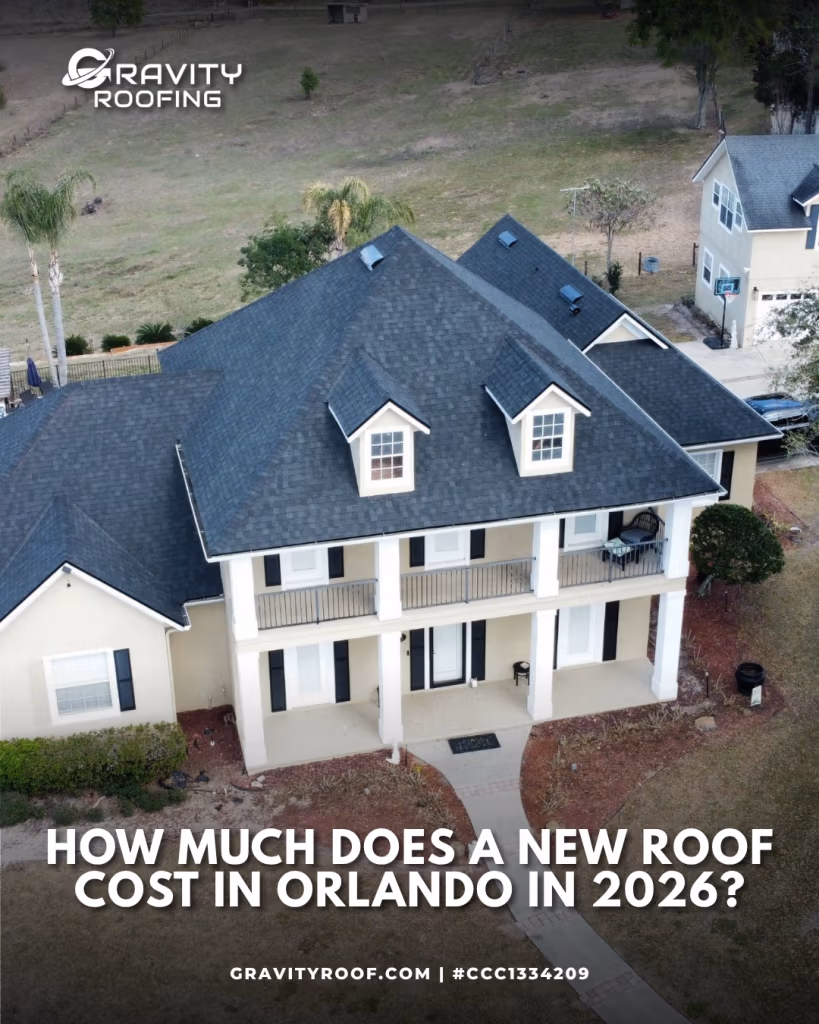 A newly installed roof highlighting the typical roof replacement cost Orlando homeowners can expect.
