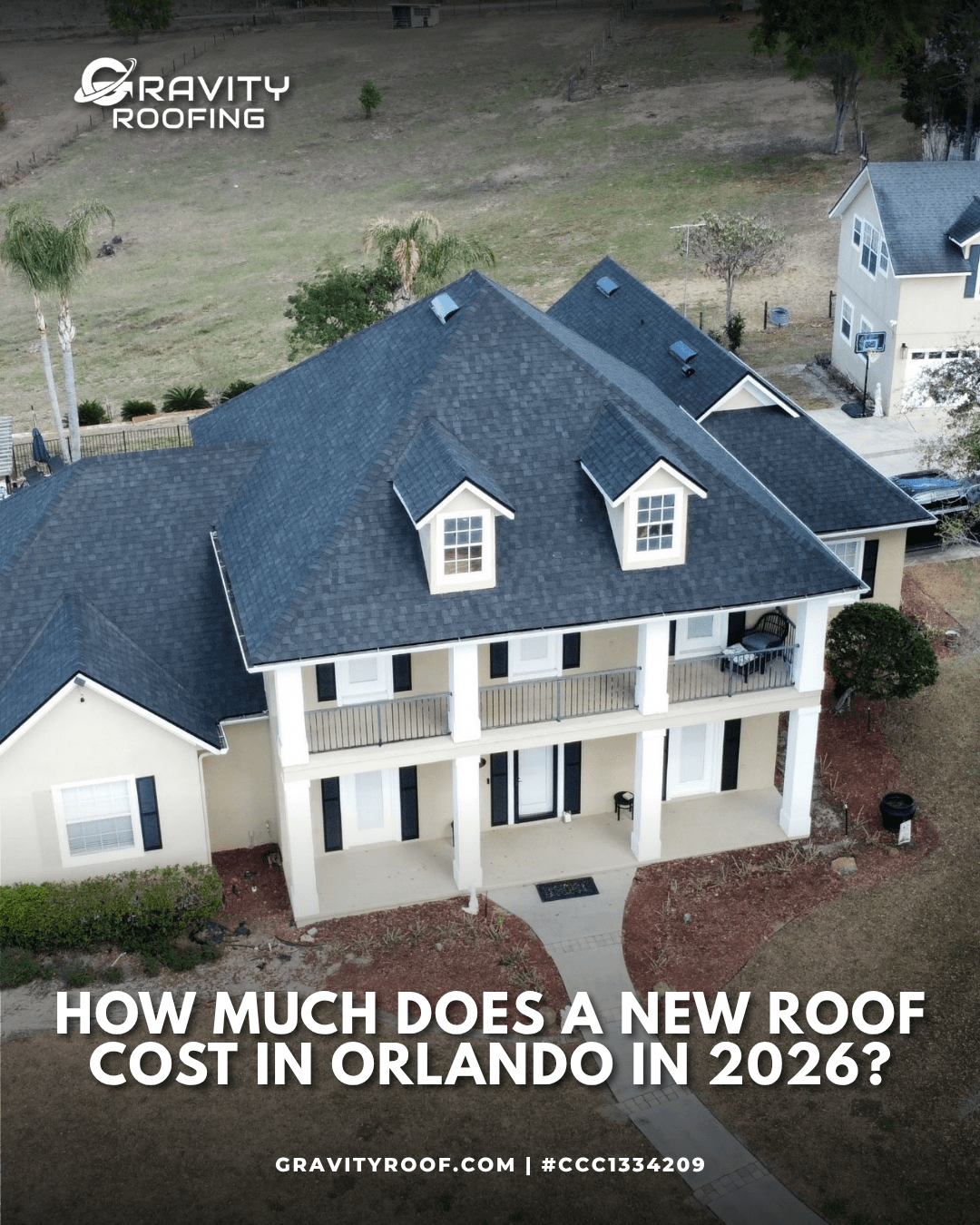 A newly installed roof highlighting the typical roof replacement cost Orlando homeowners can expect.