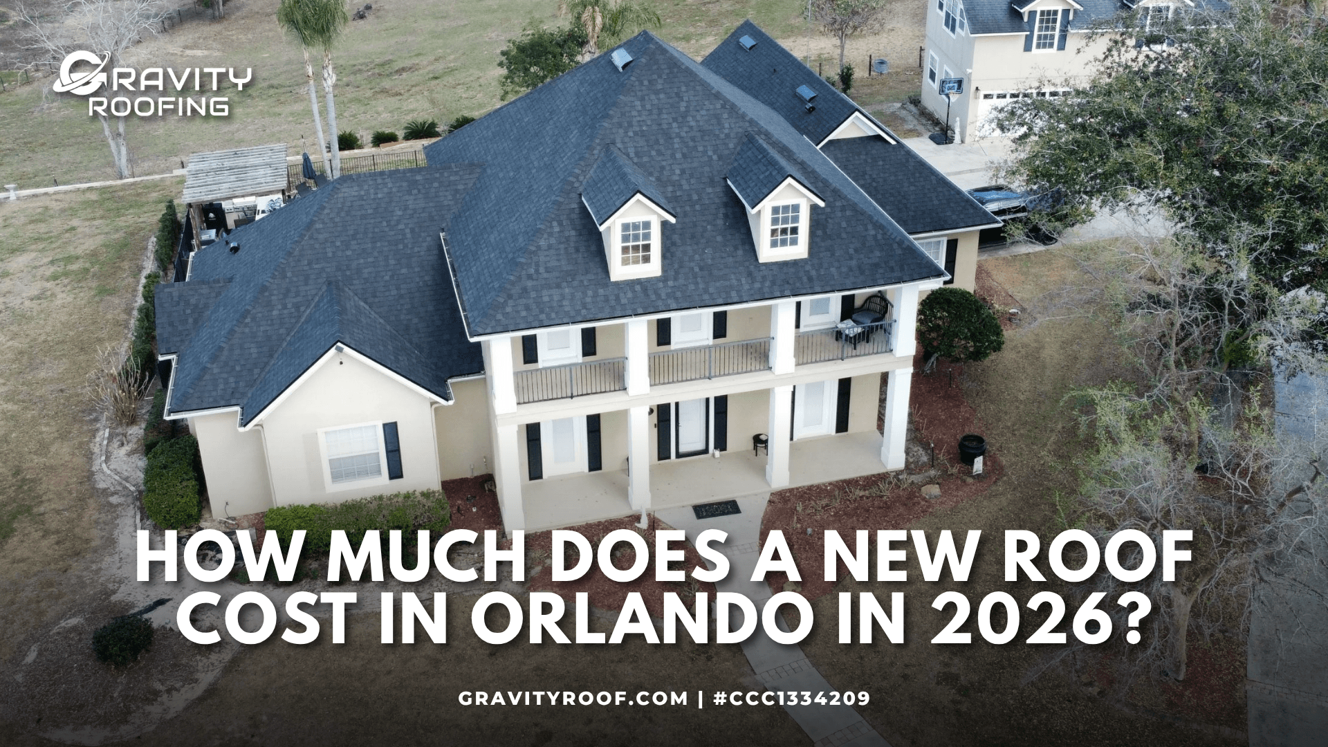 A newly installed roof highlighting the typical roof replacement cost Orlando homeowners can expect.