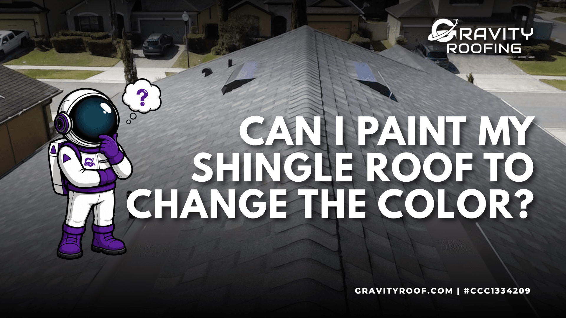 Can you paint a shingle roof