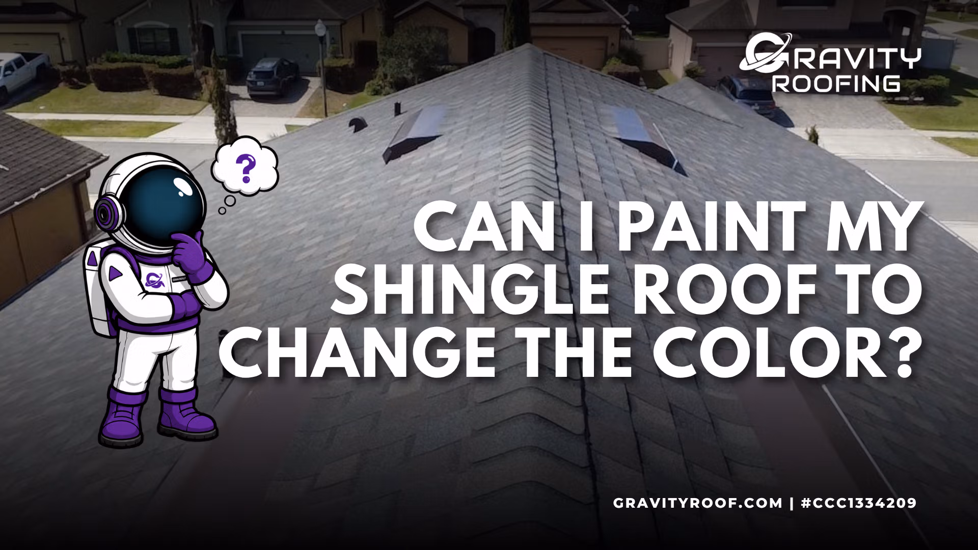 Can you paint a shingle roof
