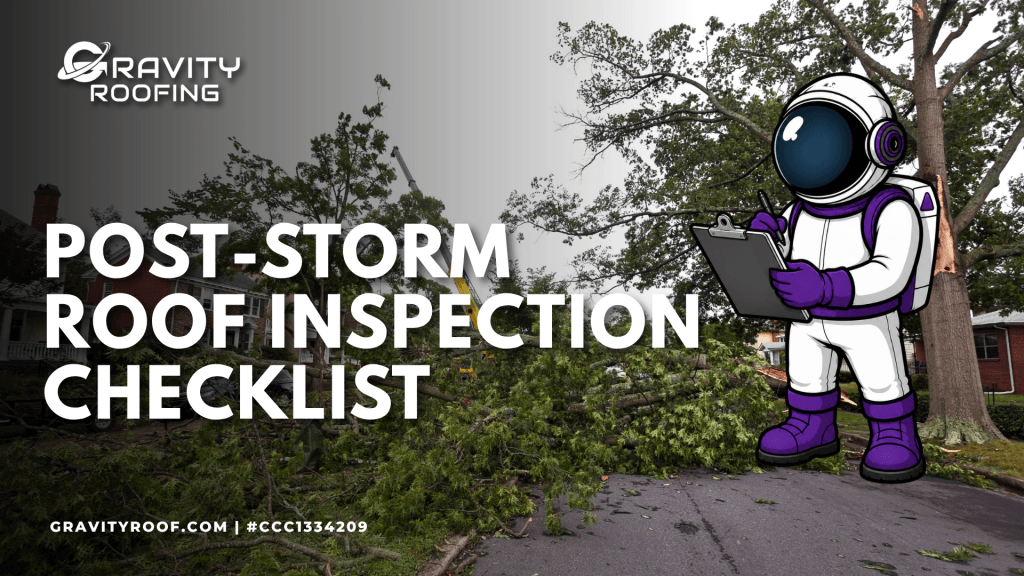 Post-storm roof inspection on a Central Florida home