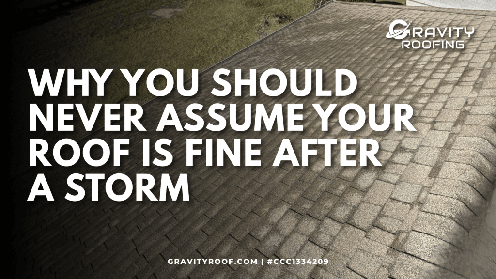 Roof damage after storm conditions on a Central Florida home