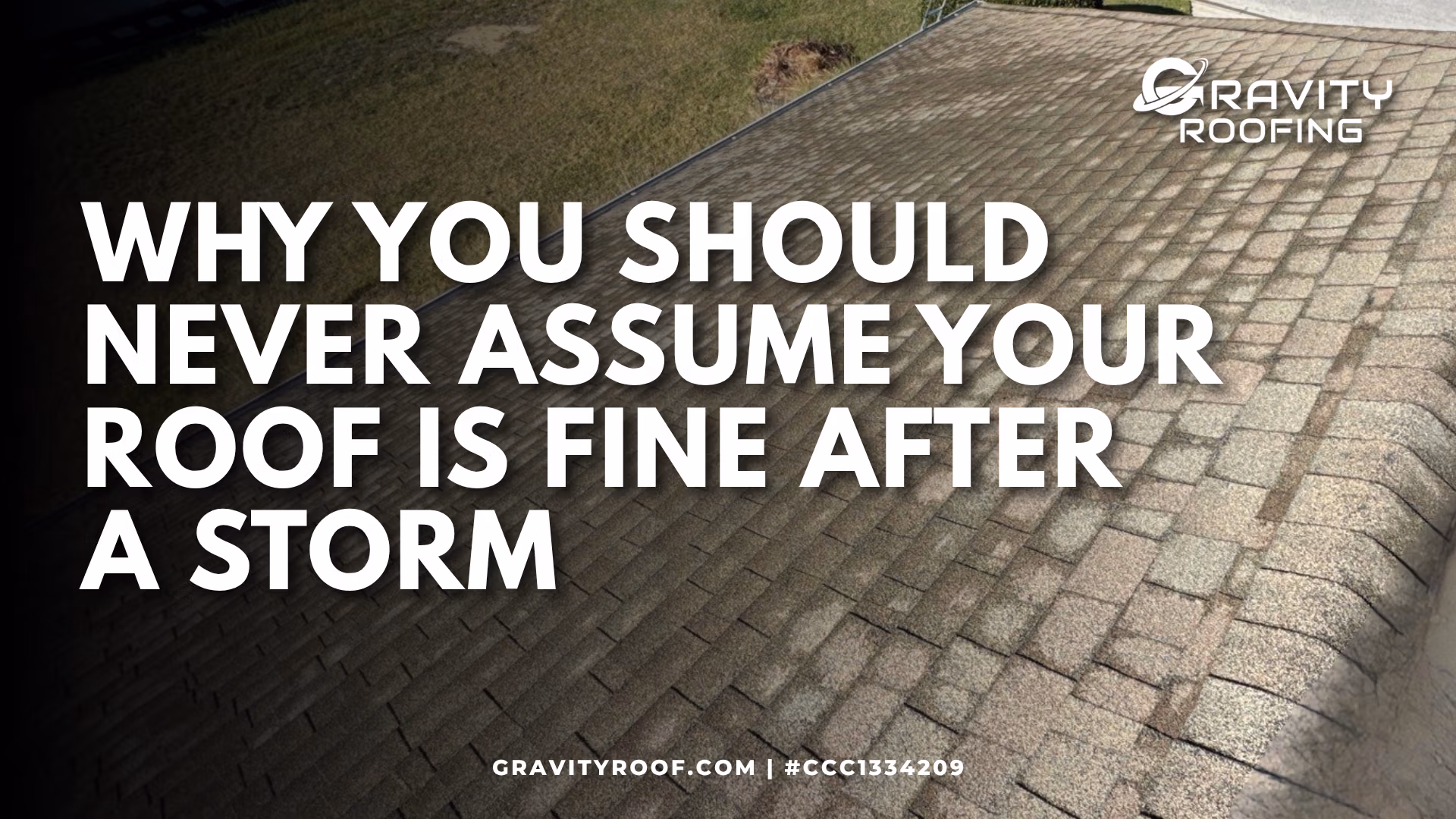 Roof damage after storm conditions on a Central Florida home