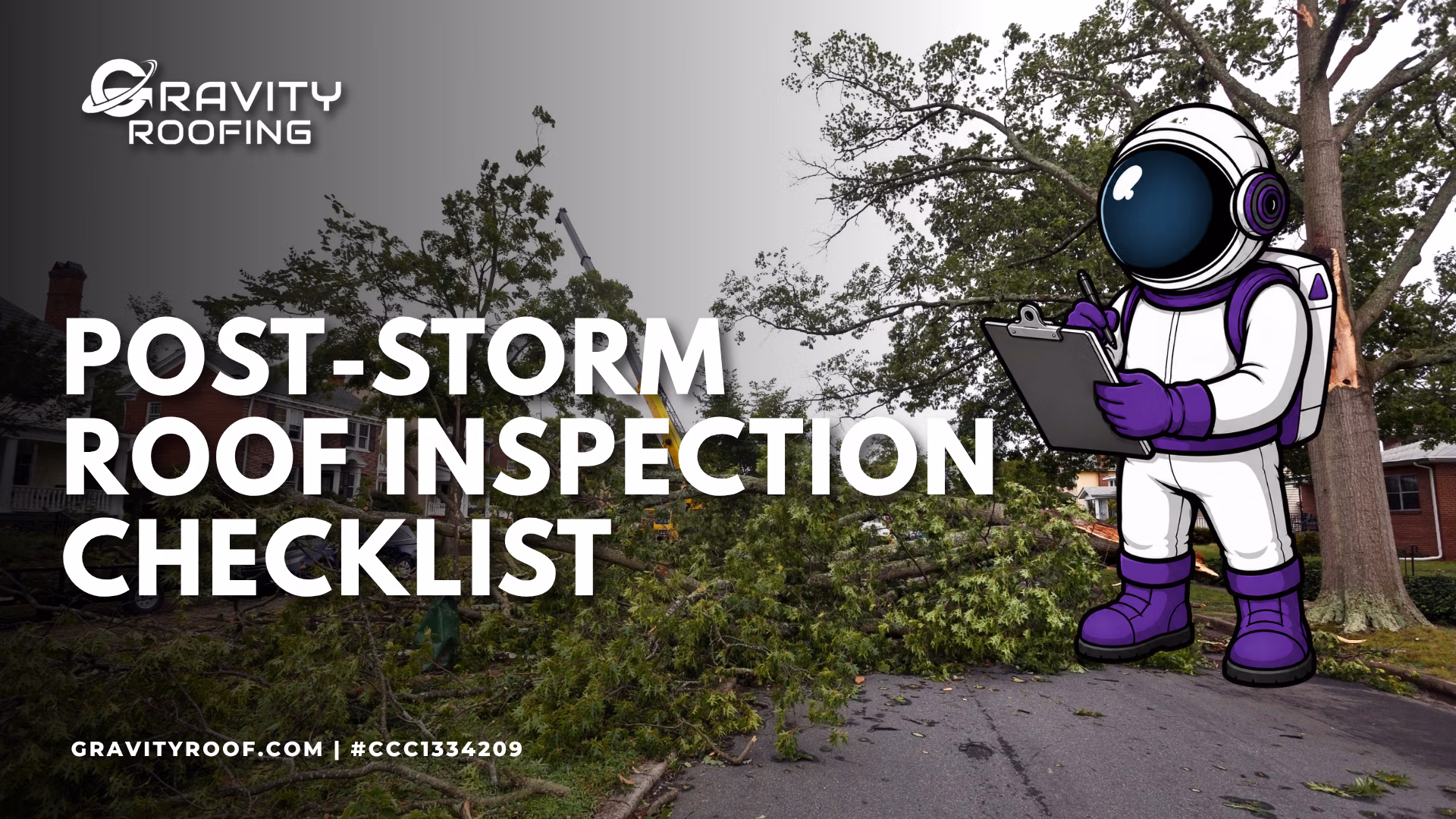 Post-storm roof inspection on a Central Florida home