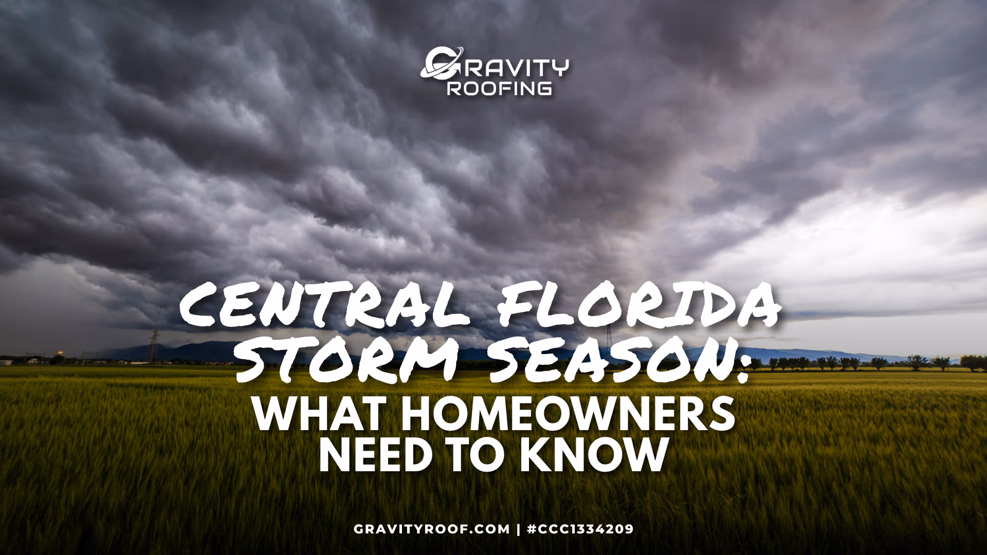 Storm season roof preparation on a Central Florida home