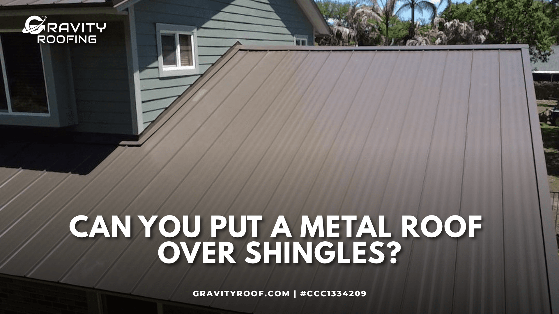 The structural layers involved when deciding if you can put a metal roof over shingles.