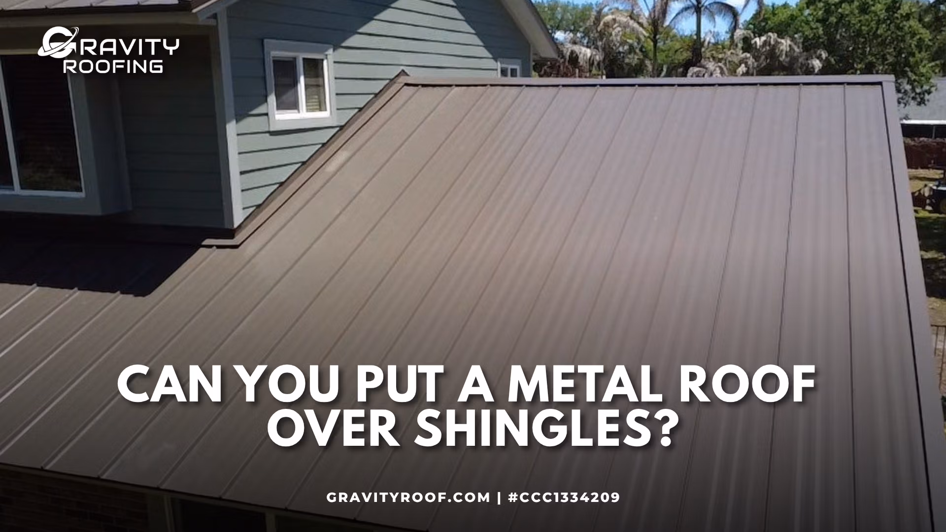 The structural layers involved when deciding if you can put a metal roof over shingles.