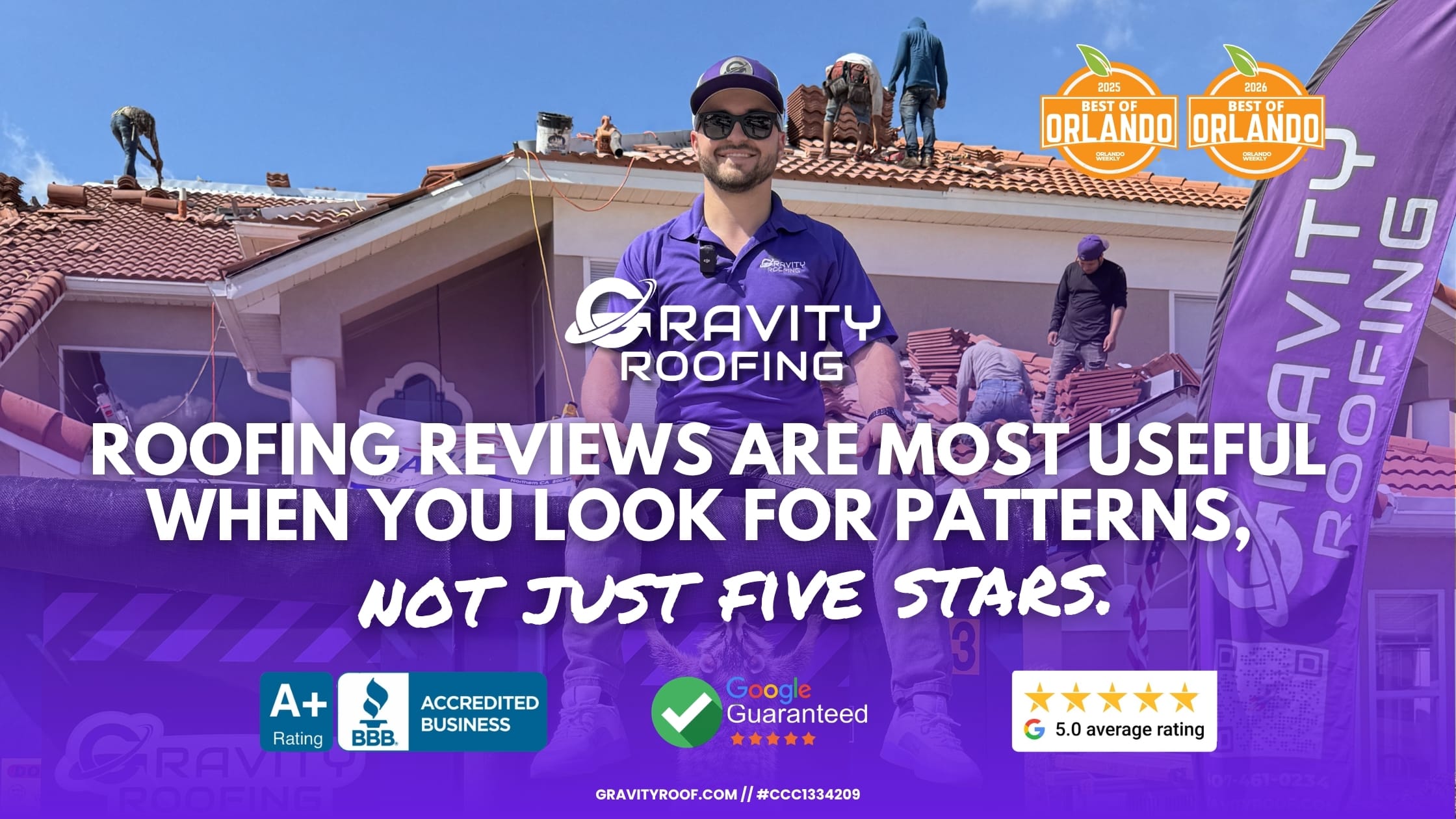 Orlando roofing reviews guide: Gravity Roofing customer feedback and proof checks for homeowners