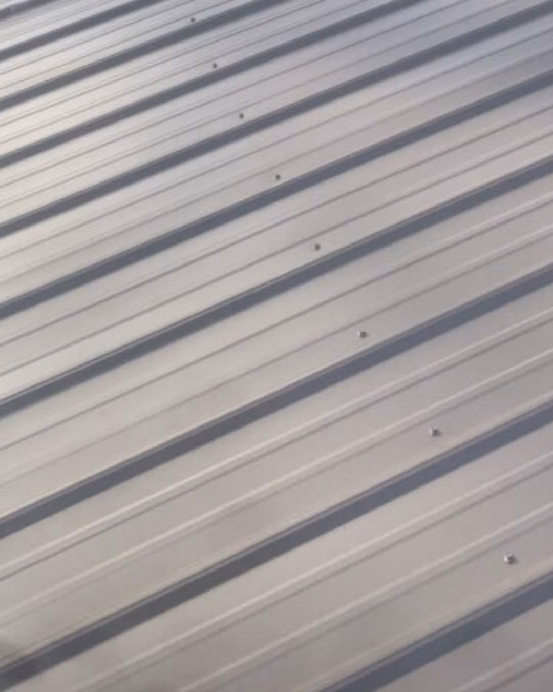 Exposed fastener metal roof