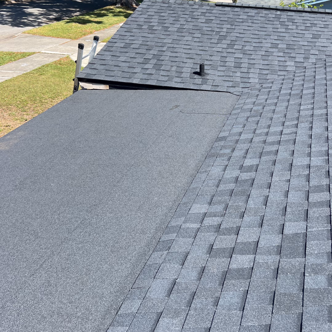 Flat and low-slope roofing system installed on a Central Florida home