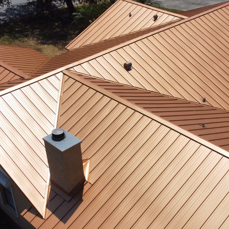 Metal roofing installed by Gravity Roofing
