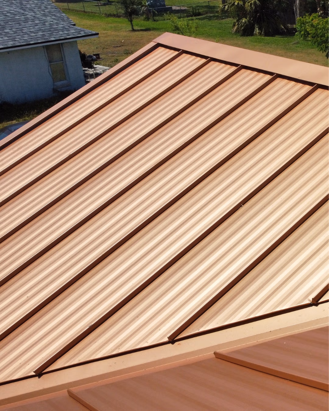 Standing seam metal roof