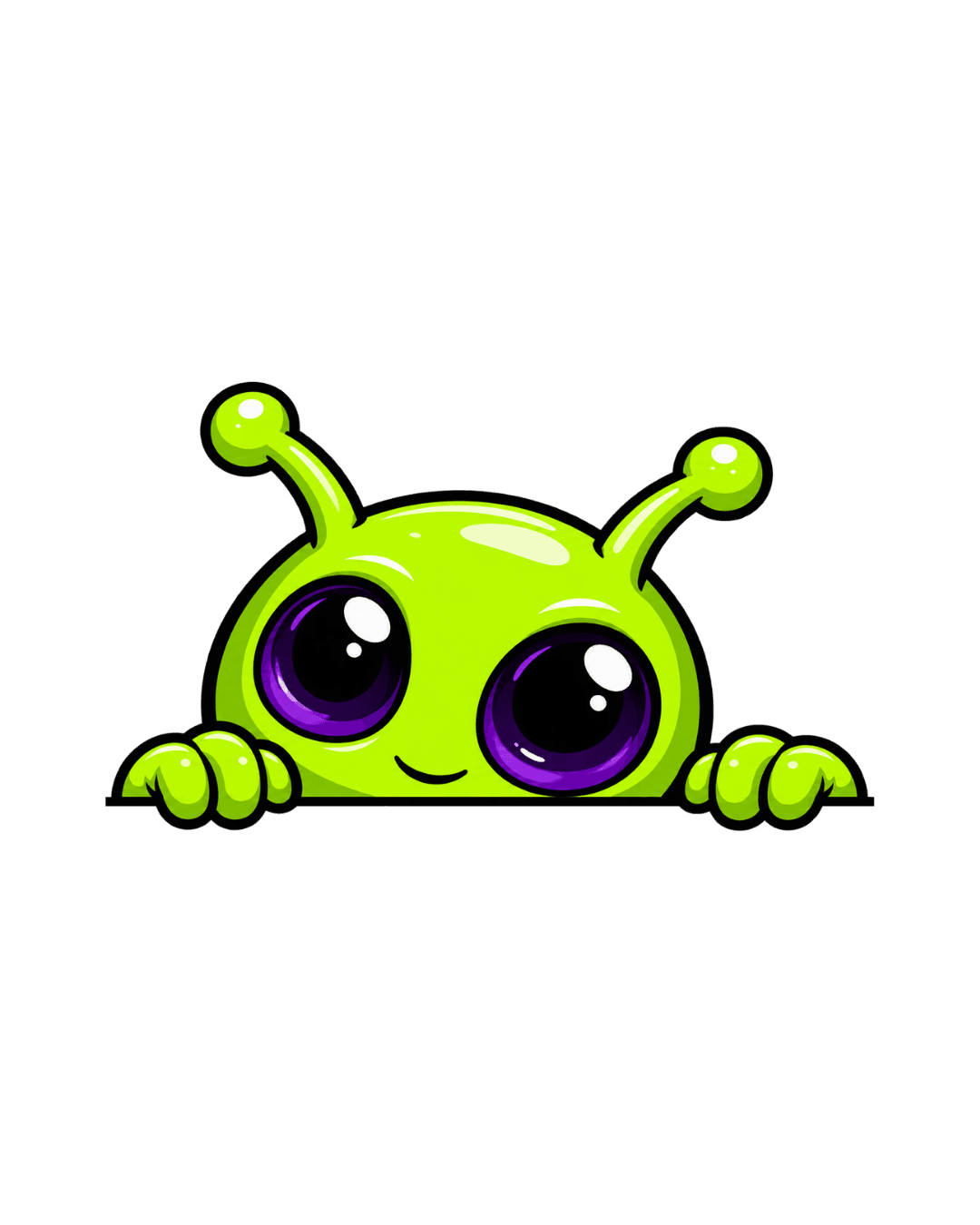 Gravity Roofing's friendly Gralien mascot